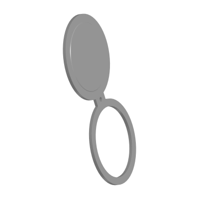 Заглушка поворотная ЗП(I)-400-10-ст.20 (S=19)  Т-ММ-25-01-06