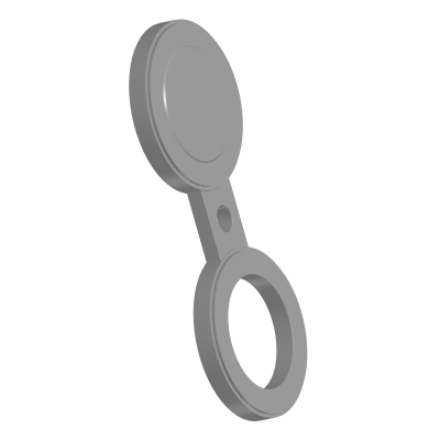 Заглушка поворотная ЗП(II)-150-100-10Х17Н13М2Т (S=25) Т-ММ-25-01-06 (между E и F)