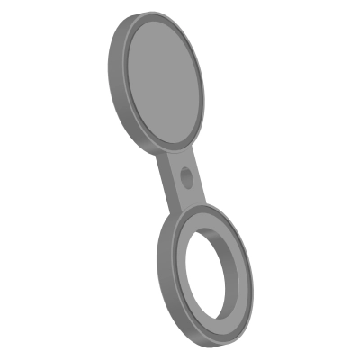 Заглушка поворотная ЗП(III)-150-100-10Х17Н13М2Т (S=25) Т-ММ-25-01-06 (между M и L)